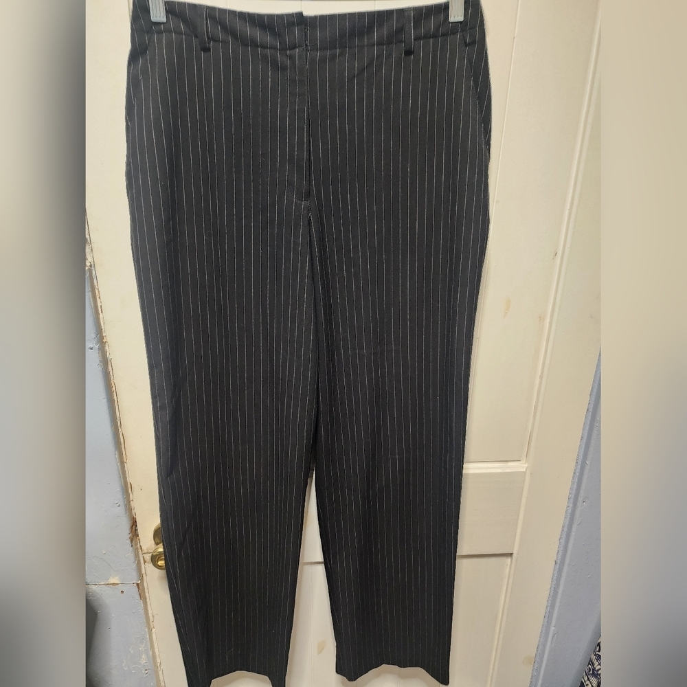Black and white pinstripe pants. Size 12